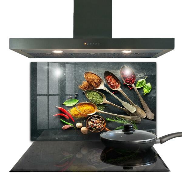 Kitchen splashback Aromatic spices