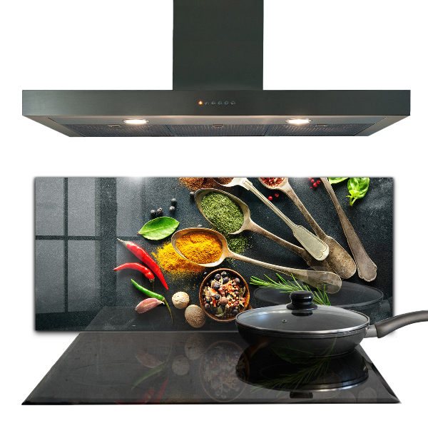 Kitchen splashback Aromatic spices