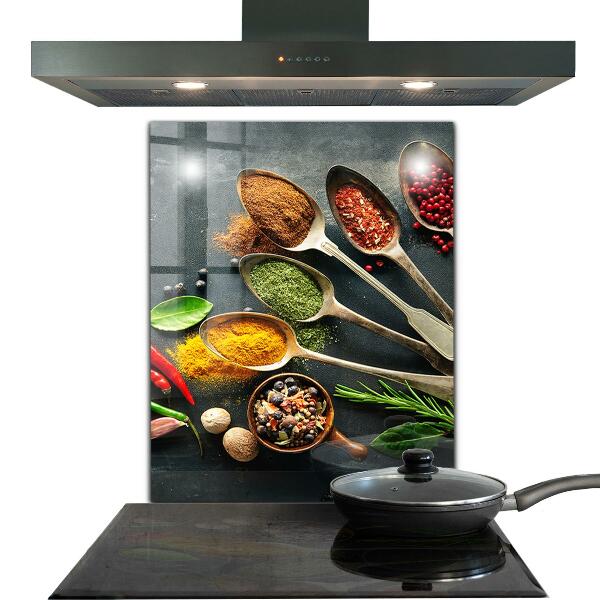 Kitchen splashback Aromatic spices