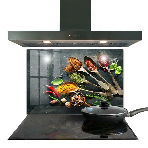 Kitchen splashback Aromatic spices