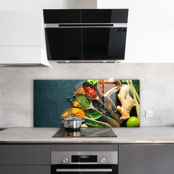 Kitchen splashback Oriental cuisine spices