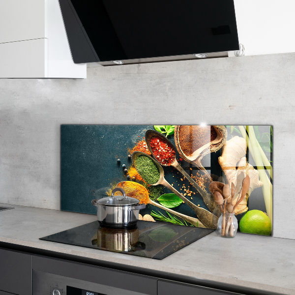 Kitchen splashback Oriental cuisine spices
