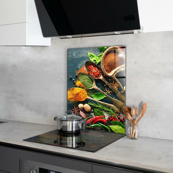Kitchen splashback Oriental cuisine spices