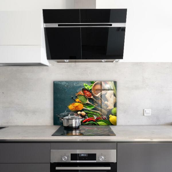 Kitchen splashback Oriental cuisine spices