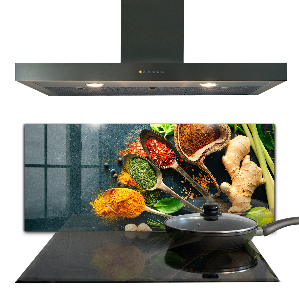 Kitchen splashback Oriental cuisine spices