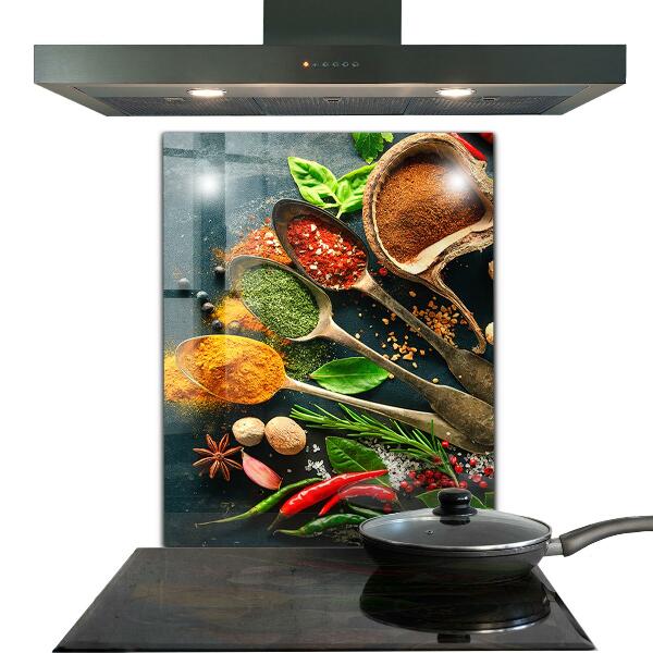 Kitchen splashback Oriental cuisine spices