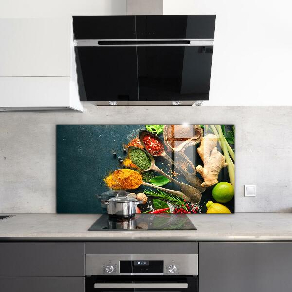 Kitchen splashback Oriental cuisine spices