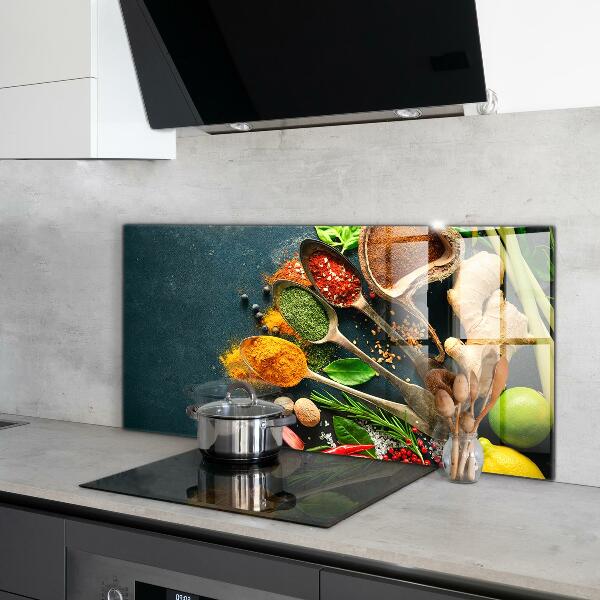 Kitchen splashback Oriental cuisine spices