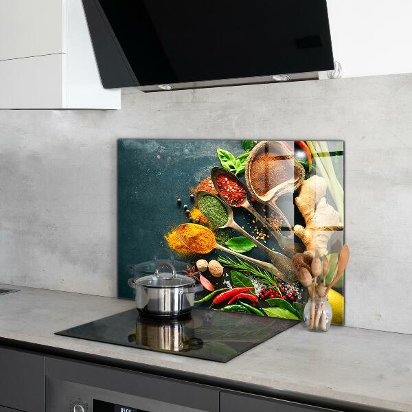 Kitchen splashback Oriental cuisine spices
