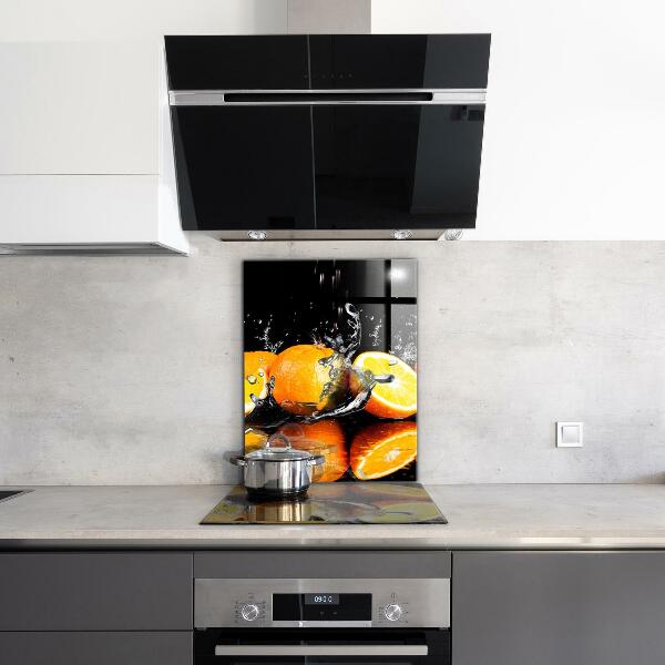Kitchen splashback Juicy oranges