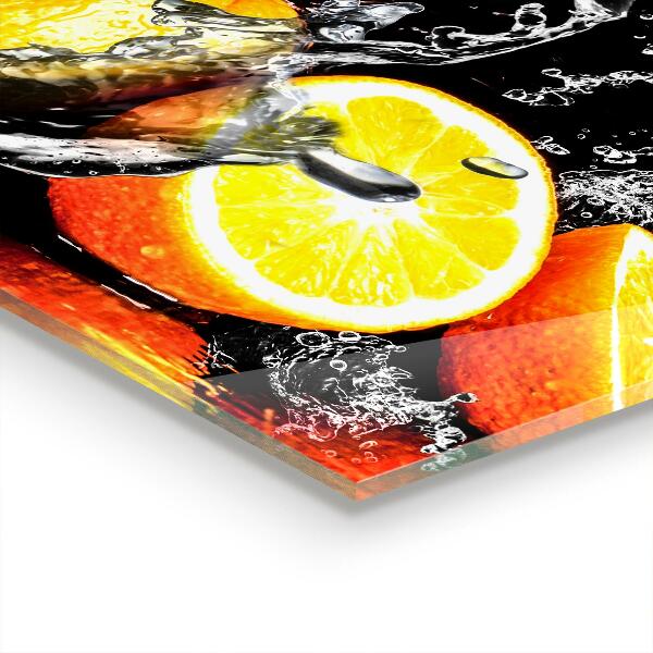 Kitchen splashback Juicy oranges