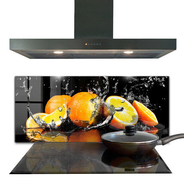 Kitchen splashback Juicy oranges