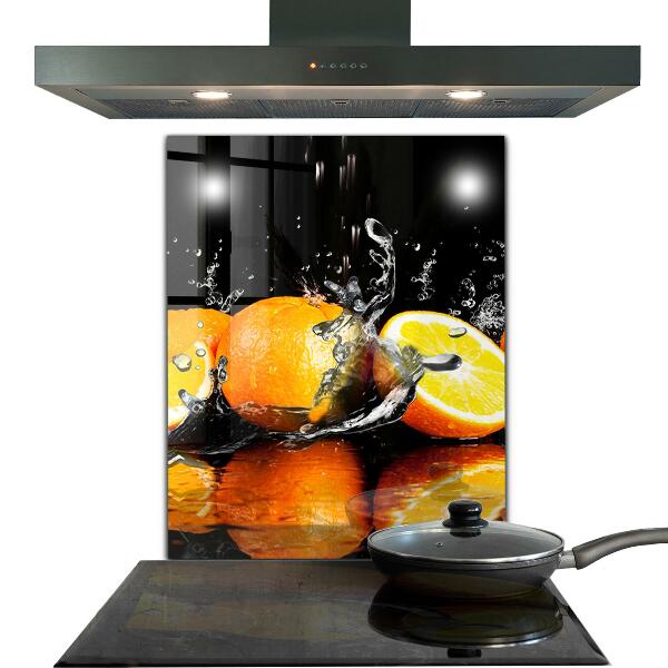 Kitchen splashback Juicy oranges
