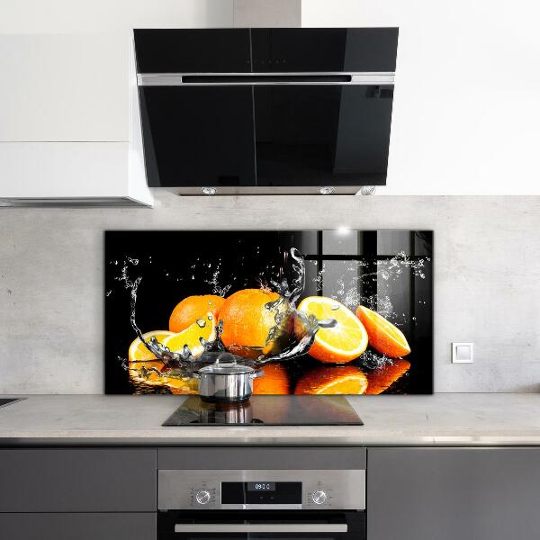 Kitchen splashback Juicy oranges