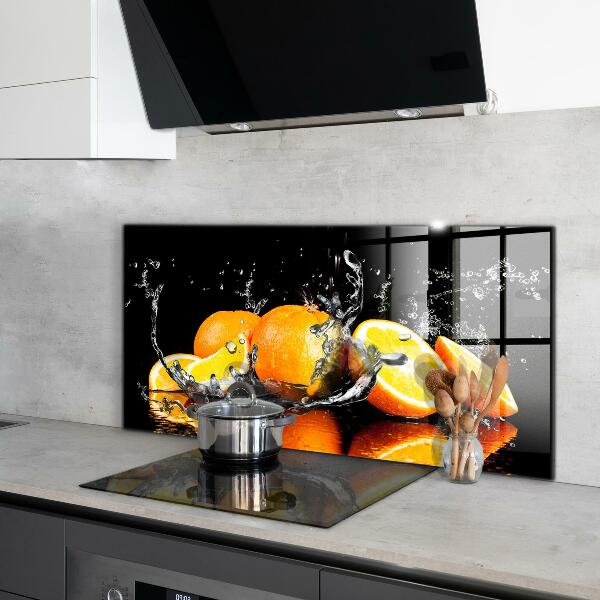 Kitchen splashback Juicy oranges