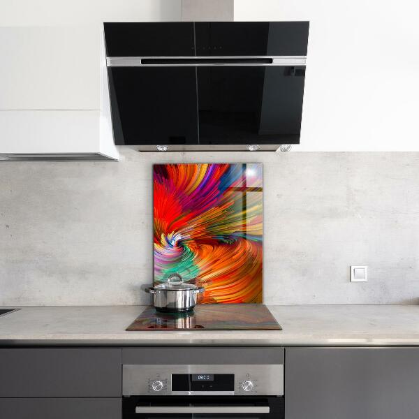 Cooker splashback Energetic color mix