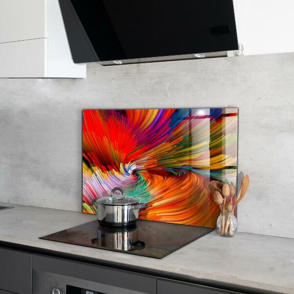 Cooker splashback Energetic color mix