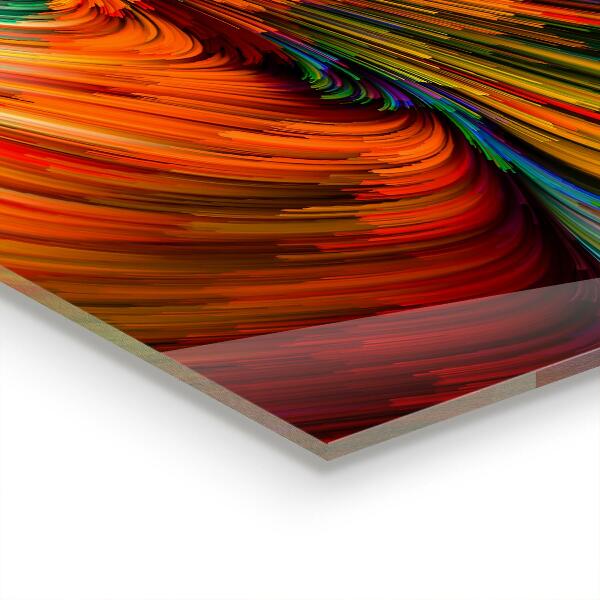 Cooker splashback Energetic color mix