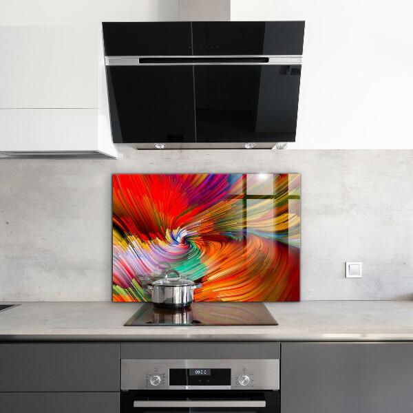 Cooker splashback Energetic color mix