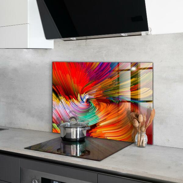 Cooker splashback Energetic color mix