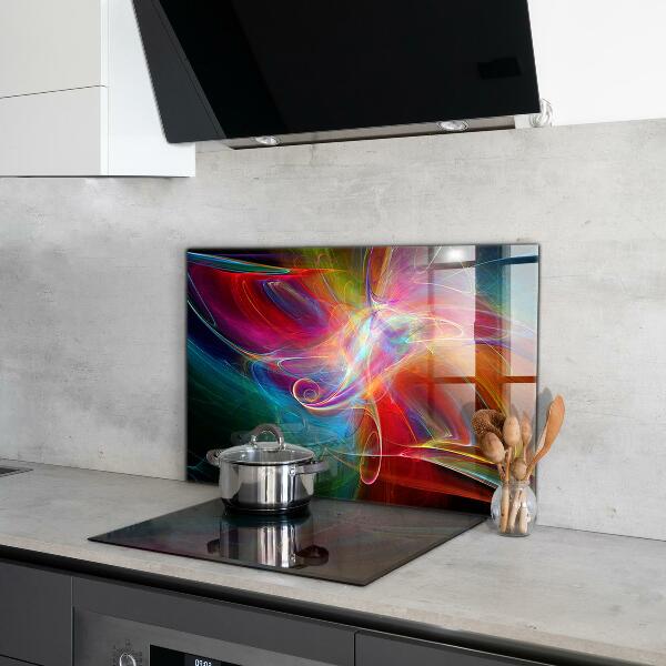 Cooker splashback Energetic color mix