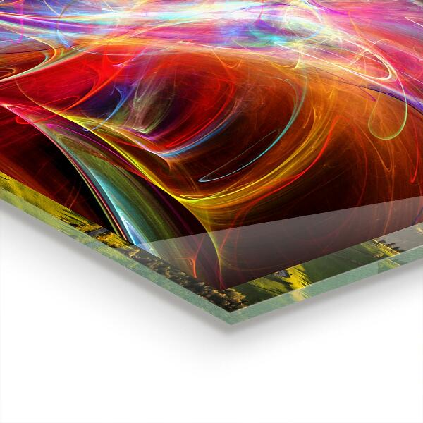 Cooker splashback Energetic color mix