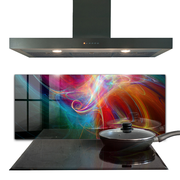 Cooker splashback Energetic color mix
