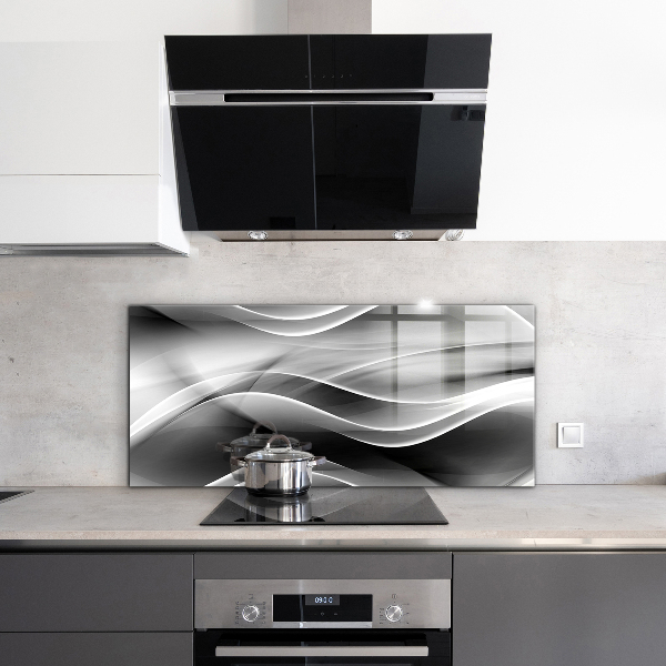 Cooker splashback Waves abstraction
