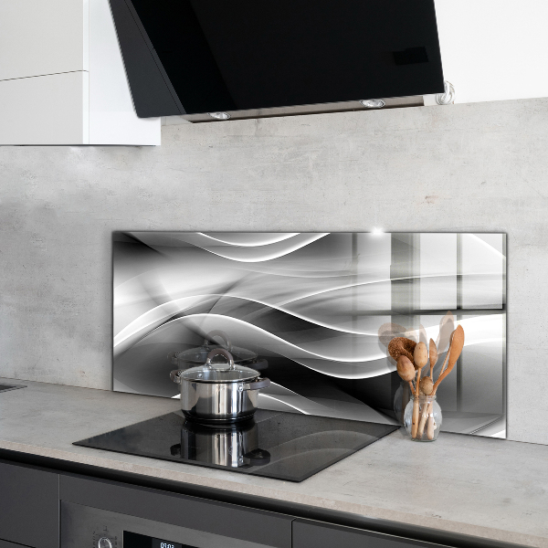 Cooker splashback Waves abstraction