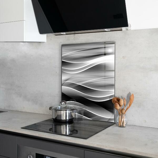 Cooker splashback Waves abstraction