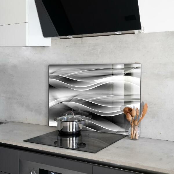 Cooker splashback Waves abstraction