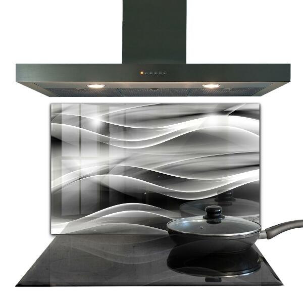 Cooker splashback Waves abstraction