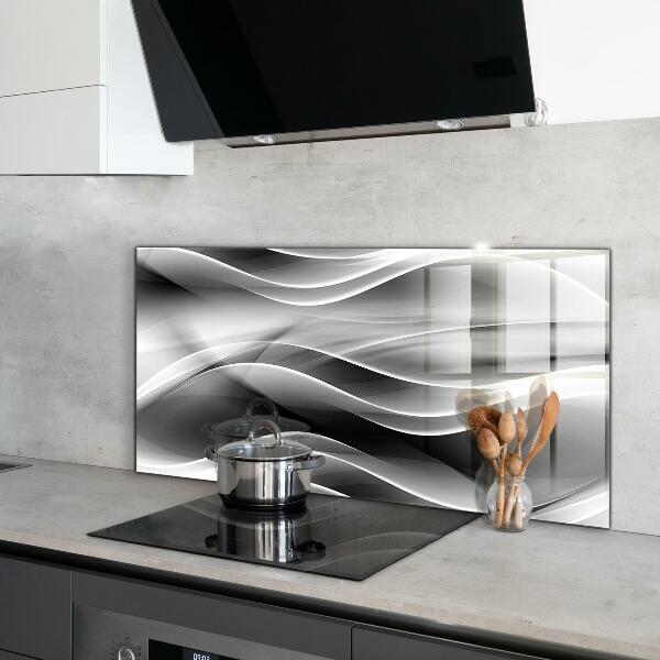 Cooker splashback Waves abstraction