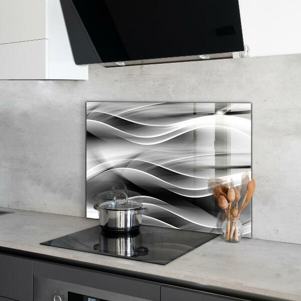 Cooker splashback Waves abstraction