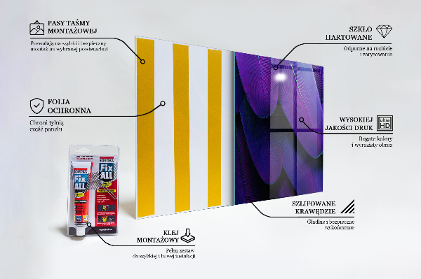 Oven splashback Exotic bird feathers