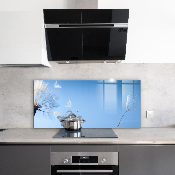 Kitchen splashback Delicate dandelions