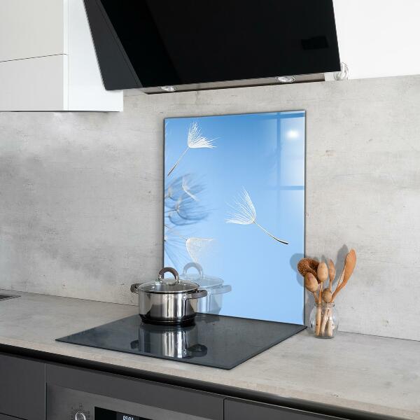 Kitchen splashback Delicate dandelions