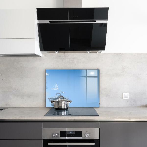 Kitchen splashback Delicate dandelions