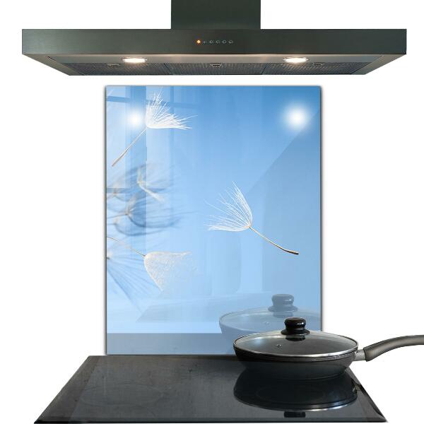 Kitchen splashback Delicate dandelions