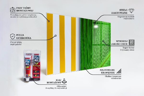 Kitchen splashback Tropical palm leaf