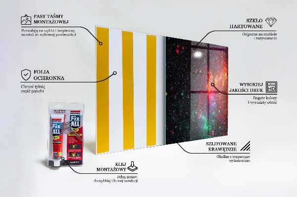 Cooker splashback Galaxy chaos fantasy