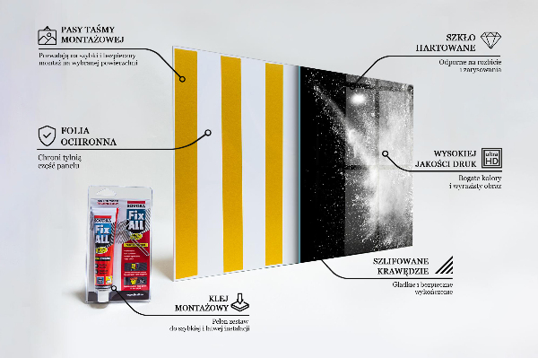 Kitchen splashback Powder explosion abstraction