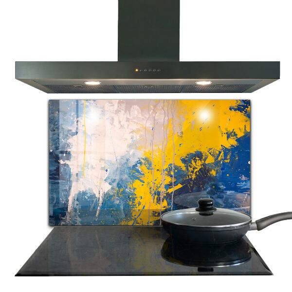 Kitchen splashback Abstract colorful paint