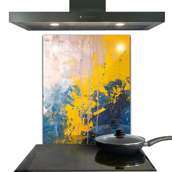 Kitchen splashback Abstract colorful paint