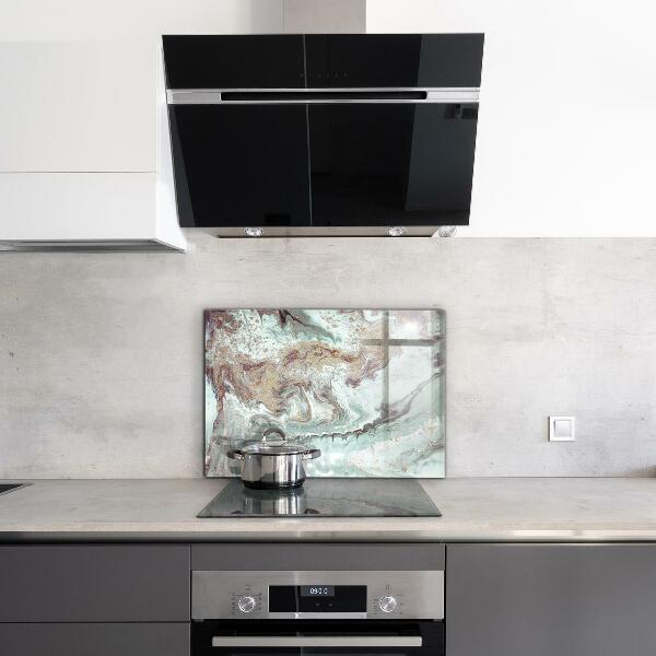 Cooker splashback Marble stone texture
