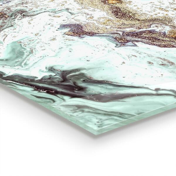 Cooker splashback Marble stone texture