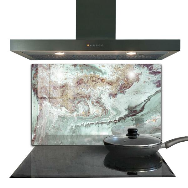 Cooker splashback Marble stone texture