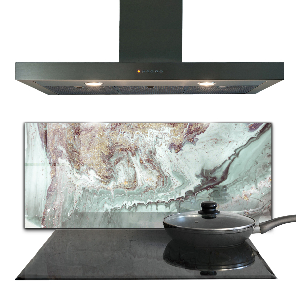 Cooker splashback Marble stone texture