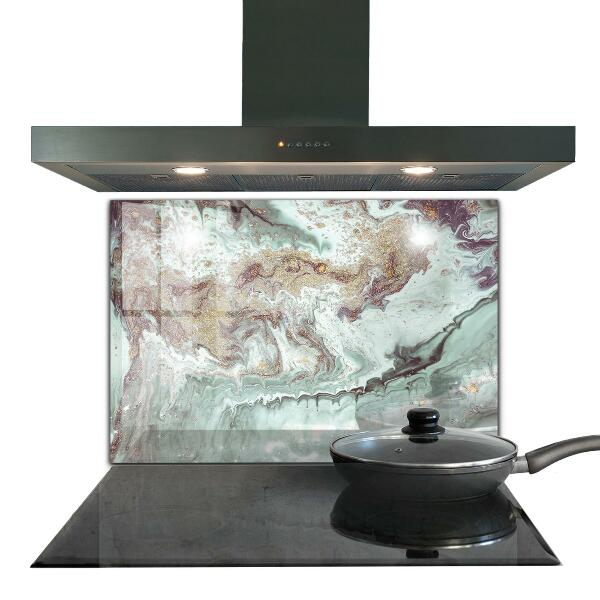 Cooker splashback Marble stone texture