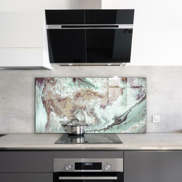 Cooker splashback Marble stone texture